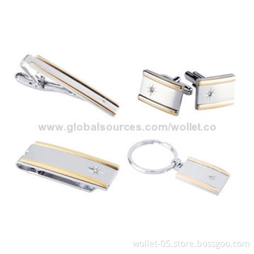 2014 Newest Design Fashion Hot Selling Gentleman's Charm Bracelets and Necklace Set, IPG Plating